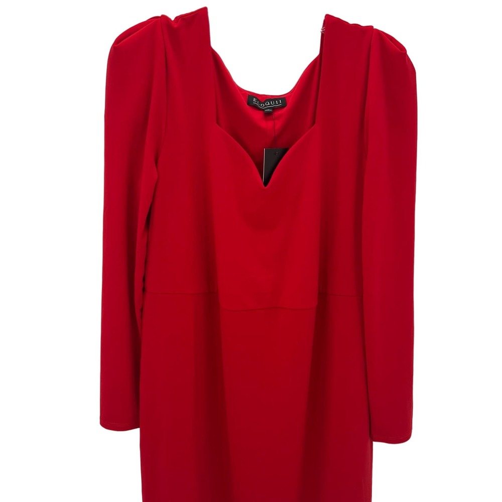 Eloquii balloon sleeves midi women’s dress